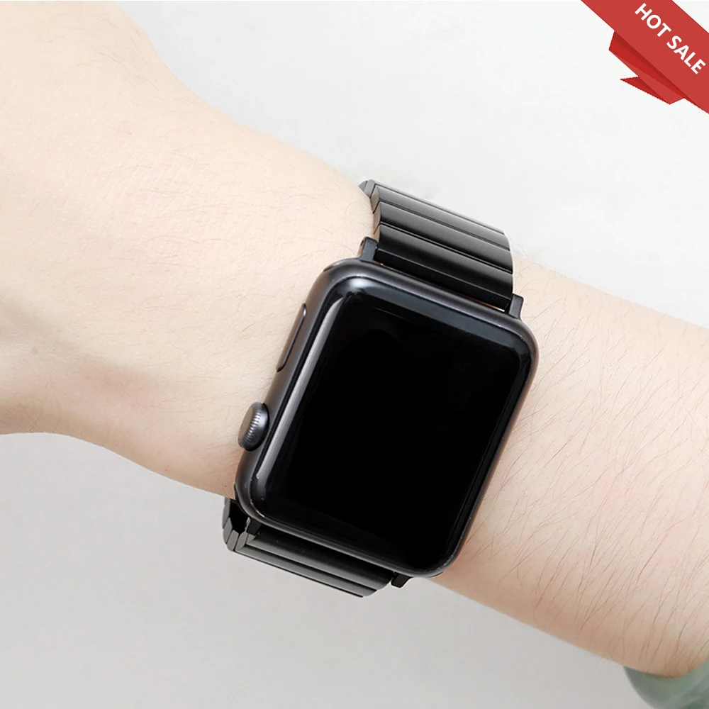 

Браслет из нержавеющей стали для Apple Watch 6 5 4 3 2 1, ремешок для Iwatch 44 мм 42 мм 40 мм 38 мм