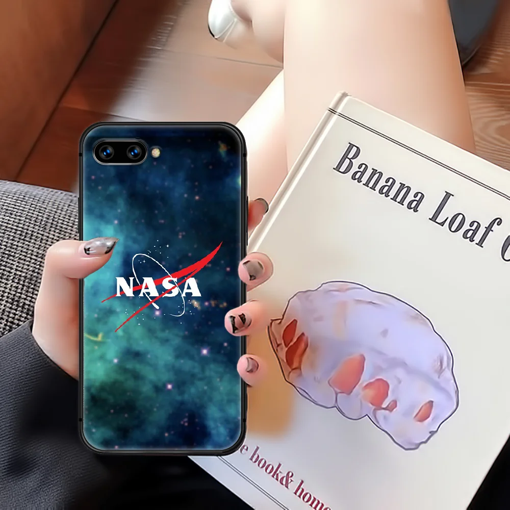 

Nasas Space Phone Case Cover Hull For HUAWEI Honor 8 8c 8a 8x 9 9a 9x V10 MATE 10 20 I Lite Pro black Bumper Luxury Hoesjes