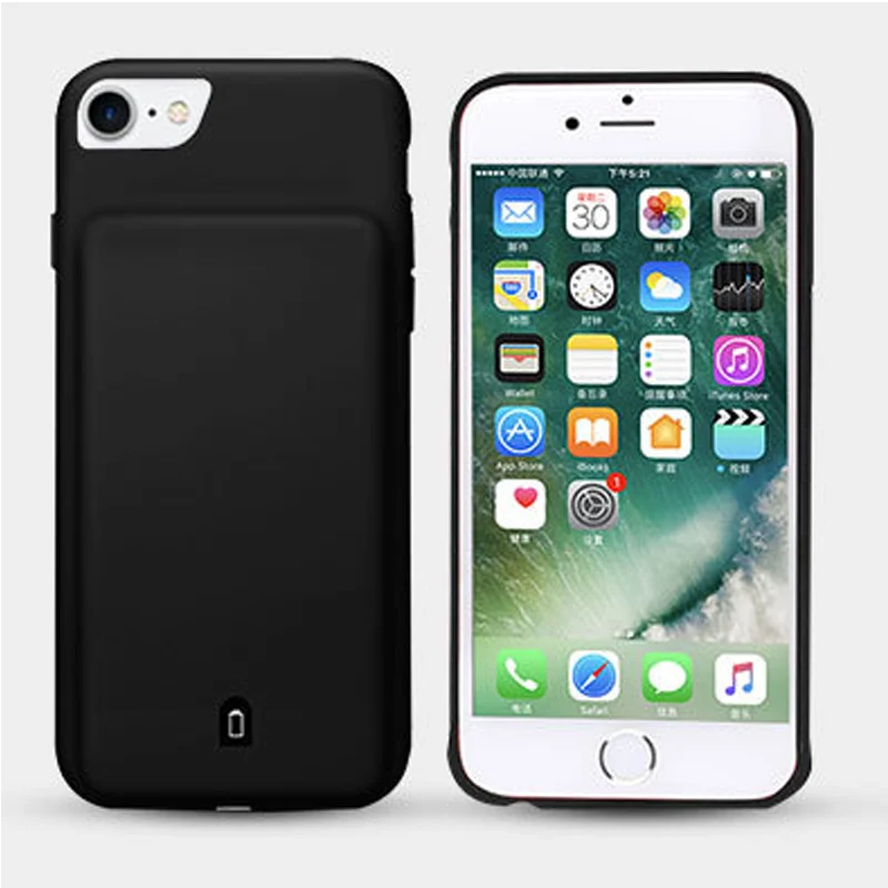 Black for Ip678S Внешнее зарядное устройство для iPhone 7, 8 Plus, 6, 6S Plus, портативное запасное зарядное устройство для iPhone 8, 7, 6, 6 S, чехол для аккумулятора - Цвет: Black for Ip678S