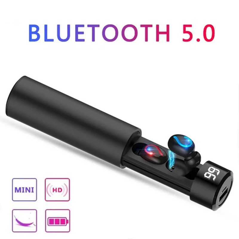 Q67 наушники-вкладыши TWS с наушники Беспроводной Bluetooth 5 0 ухо телефонов хэндс-фри 1500