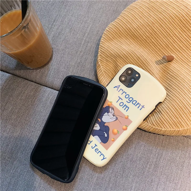 Чехол для iPhone 11 Pro Max чехол телефона с мультяшным Томом котом и Jerry Mouse мягкий из ТПУ