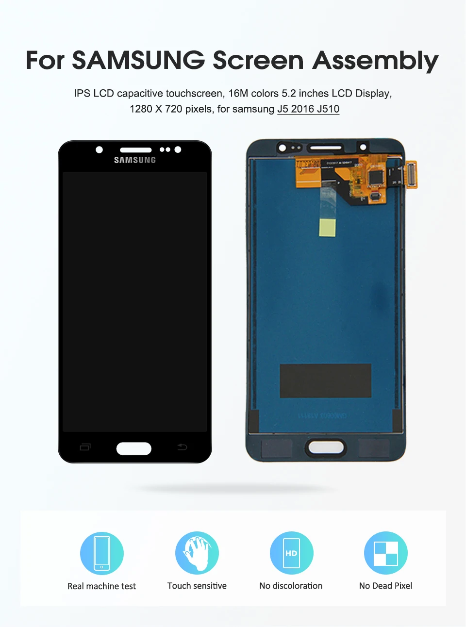 TFT J510 дисплей для samsung Galaxy j5 J510 J500 F FN G Y M H DS кодирующий преобразователь сенсорного экрана в сборе рамка кнопка Home