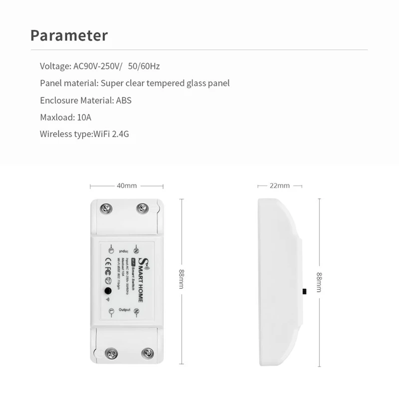 

Tuya WIFI Smart Switch Wireless Remote Voice Breaker Automation Light Controller Module Work With Google Home Alexa Smart Life