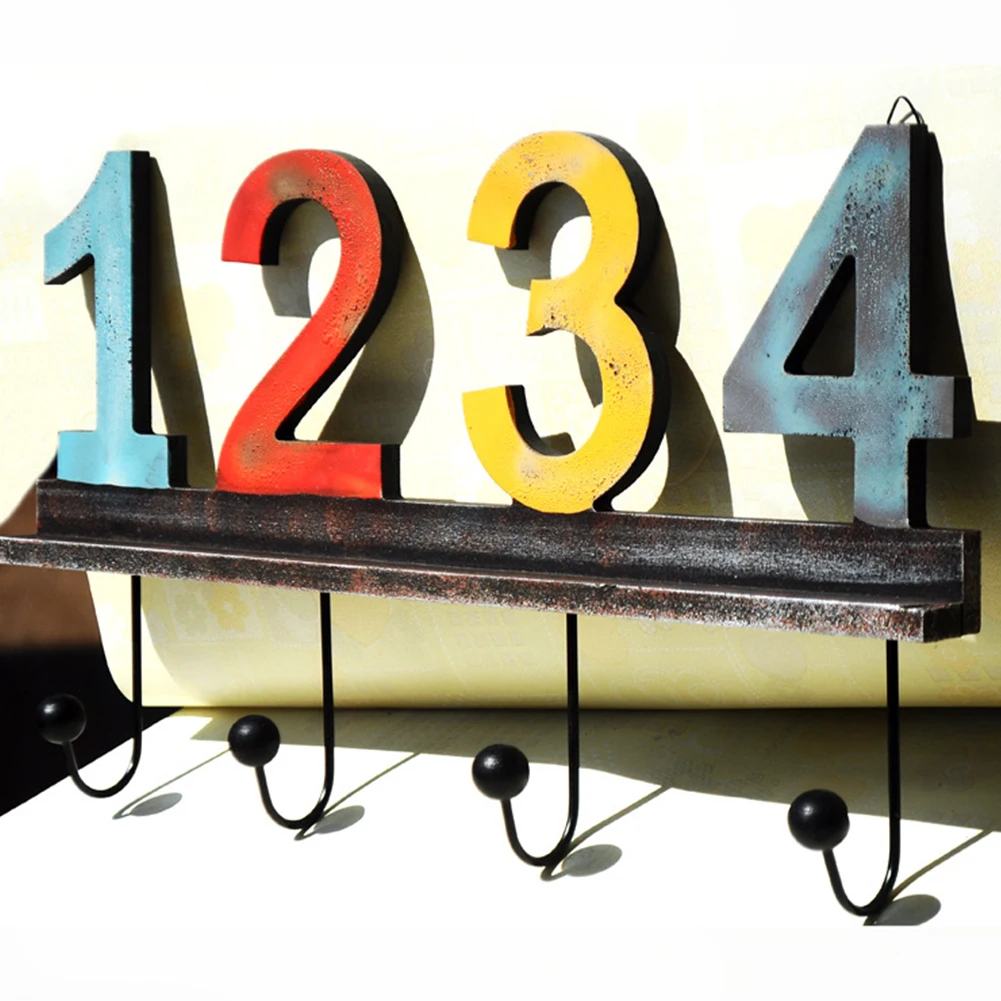 Для спальни настенный компактный для шапок ключей гостиной Красочный Держатель