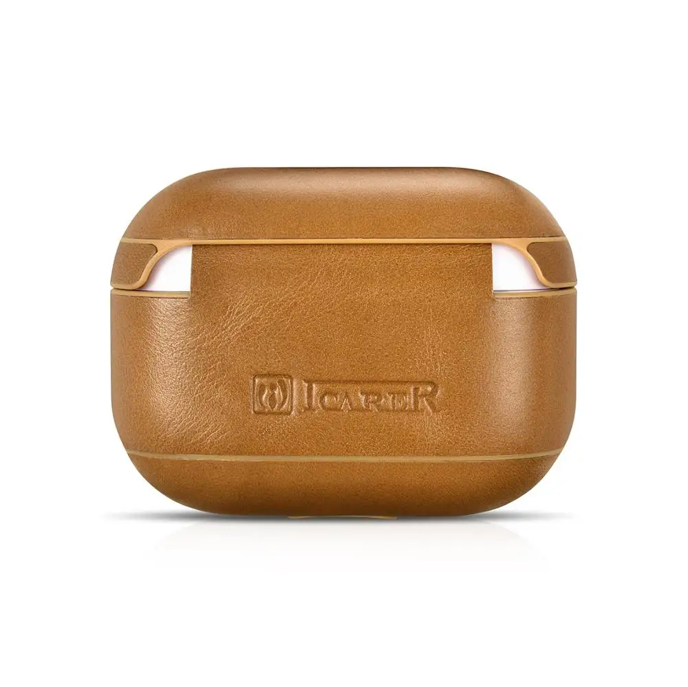 ICarer винтажный кожаный чехол для Airpods Pro защитный беспроводной Bluetooth Apple Air Pods Fundas