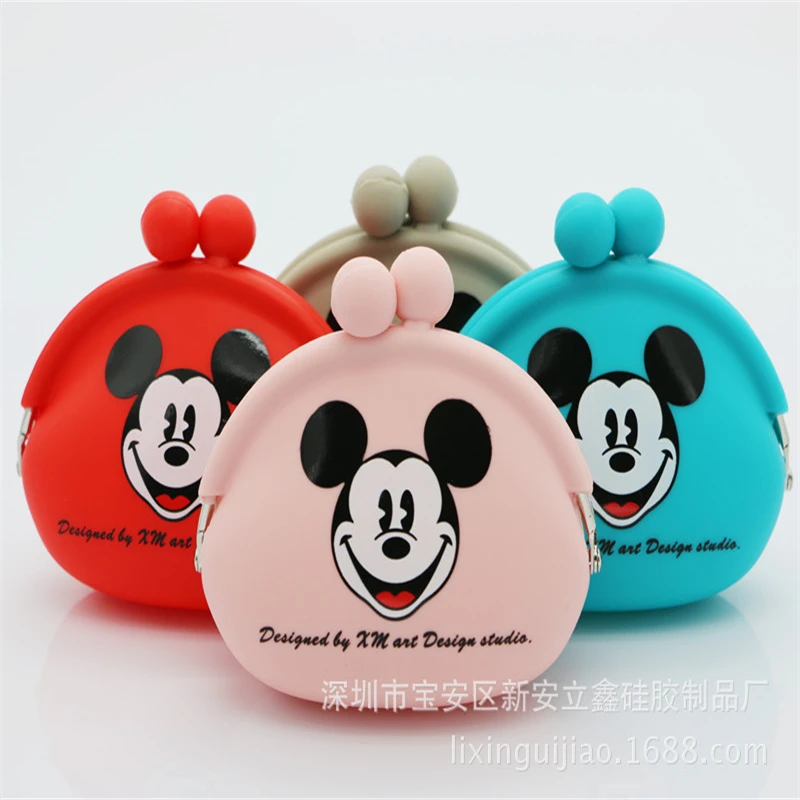 Детский мультяшный Кошелек для монет Disney Princess сумка гарнитуры с Микки Маусом