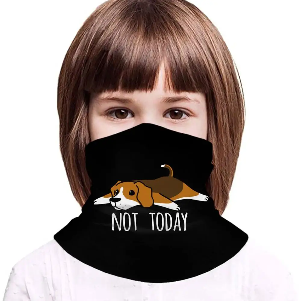 Женская забавная черная резинка не сегодня с изображением собаки Бигля