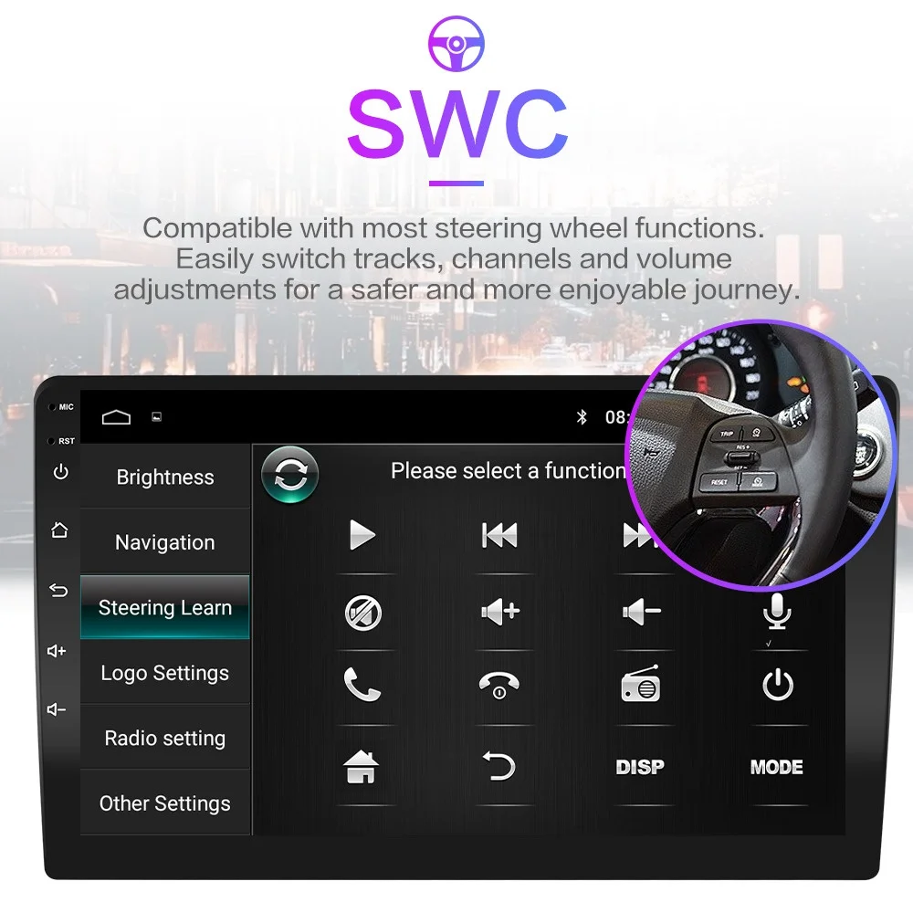 Автомобильный DVD плеер проигрыватель на Android 9 0 4 Гб ОЗУ 64 ПЗУ с GPS Навигатором Wi Fi IPS