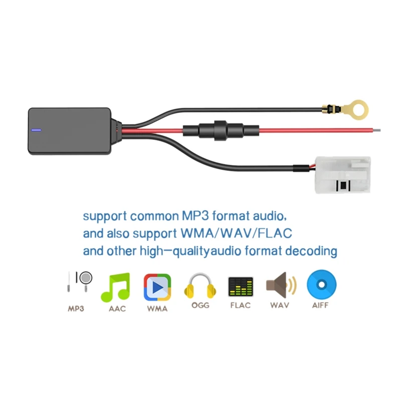 12 контактов в Bluetooth адаптер Aux кабель для Benz W169 W245 и задний левый или правый ABS