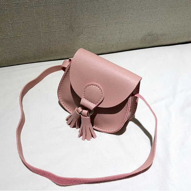 

New Children Girls Small Shoulder Bag Kids Sweet PU Leather Waist Bag Crossbody Handbags