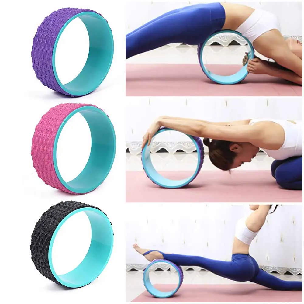 

8mm 3D Massage Point Yoga Wheel Back Training Yoga Circles TPE Waist Shape Bodybuilding ABS Gym Professional Fitness Equipment