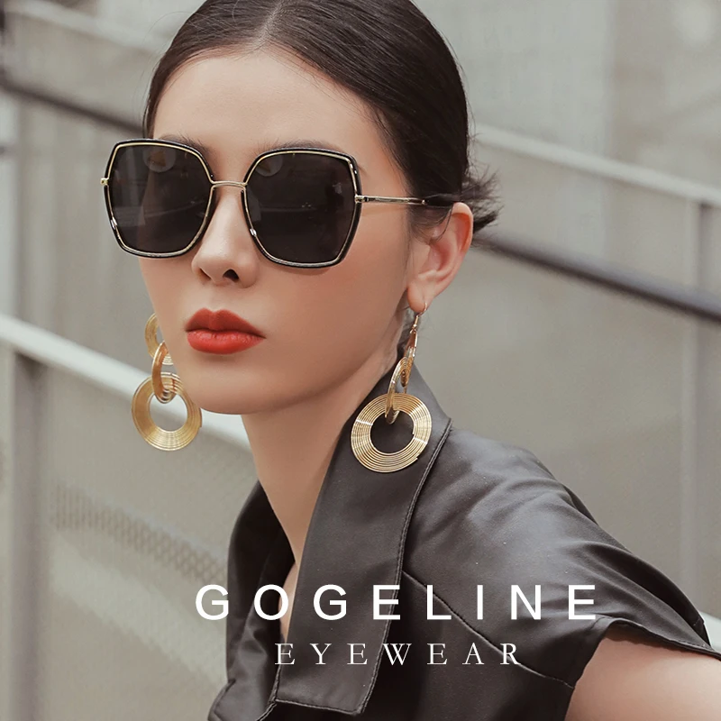 

Women's sunglasses Cat Eye Polarized Sun Glasses UV 400 Protection For Men Woman's Metal Eyewear Mirror Lens