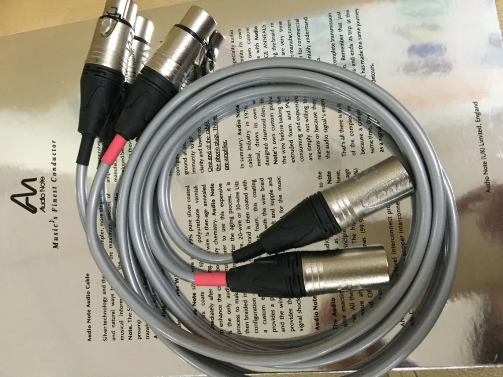 

Audio Note AN-Vx Solid Core 99.99% 20 Pure Silver audio XLR balance cable 1.5M with box