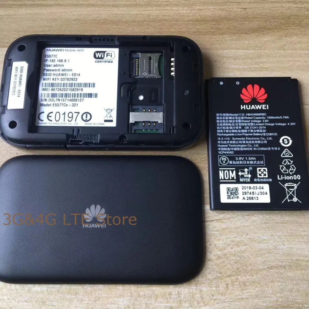 Разблокированный HUAWEI E5577 E5377 4G LTE Cat4 E5577Cs-321 E5377s-32 1500 мАч Мобильная точка доступа беспроводной Wi-Fi роутер Карманный