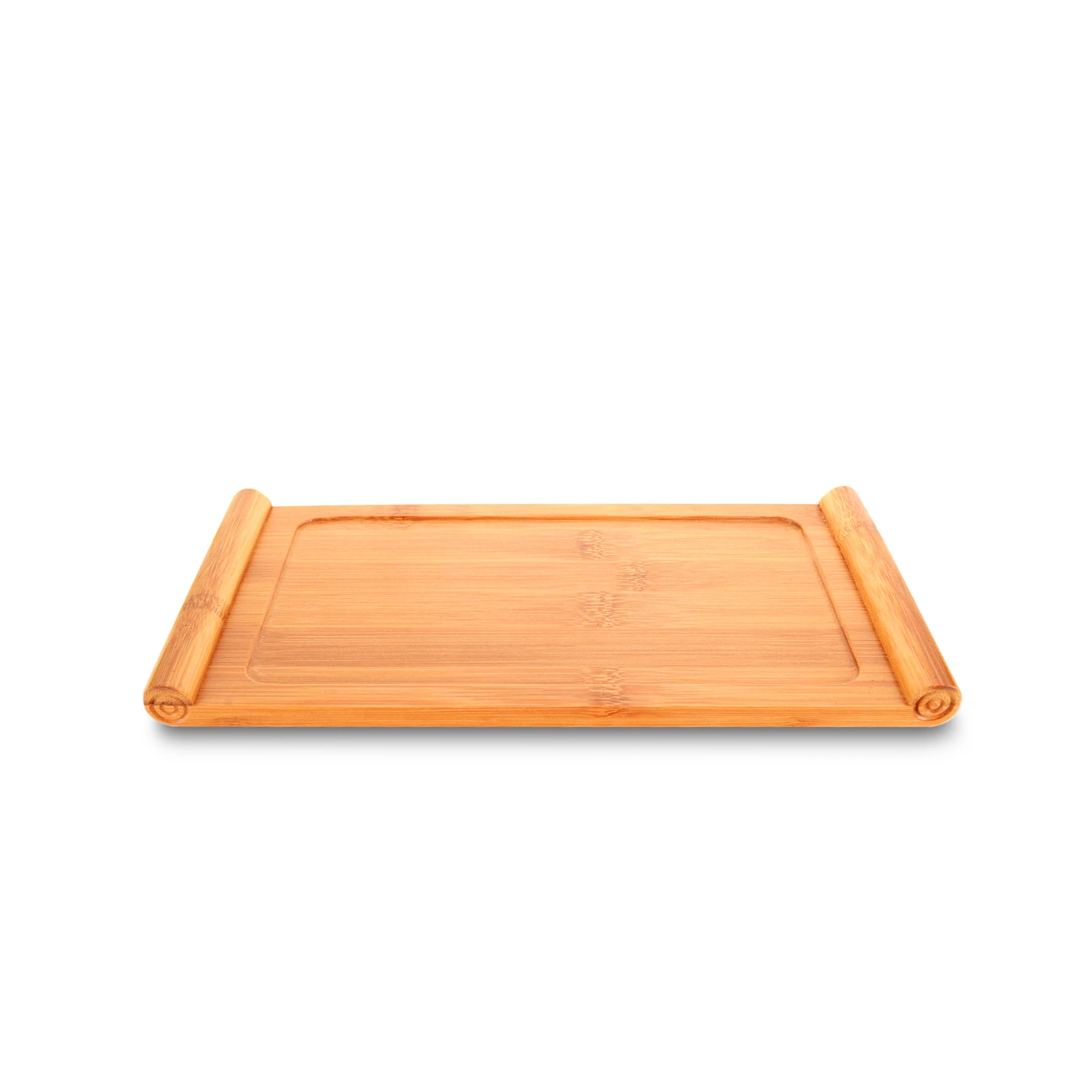 Чайный поднос из натурального бамбука Китай твердая плоская тарелка