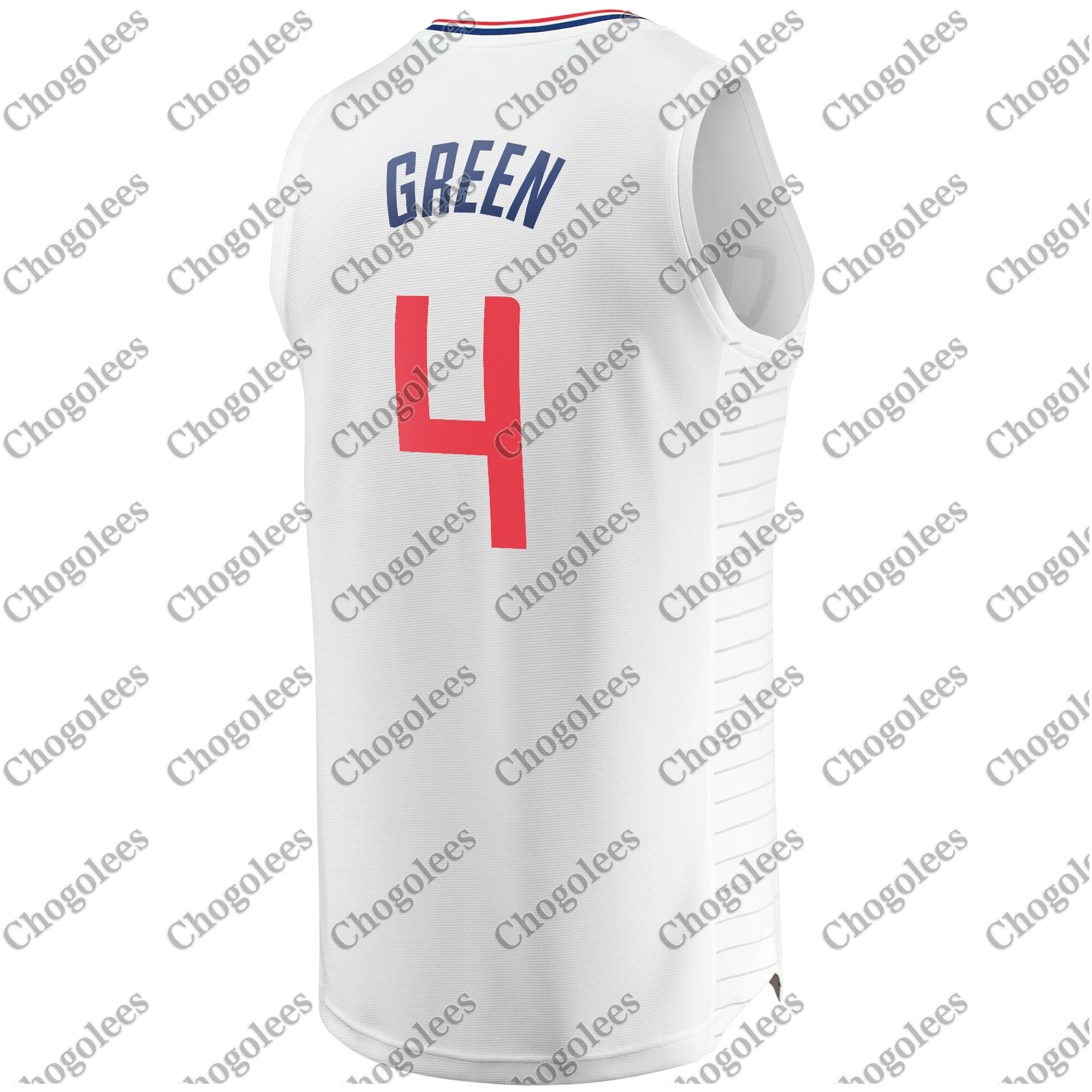 

Men Basketball Jersey JaMychal Green LA Branded Fast Break Player Jersey Association Edition White