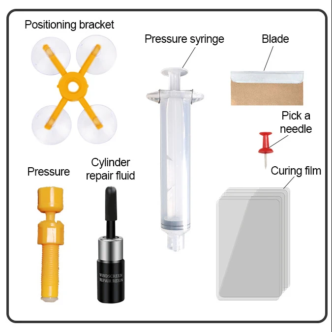 

Car Windshield Repair Kit Glass Windscreen Restore Repairing Tools Set DIY Car Auto Kit Glass For Chip Crack Car Accessories