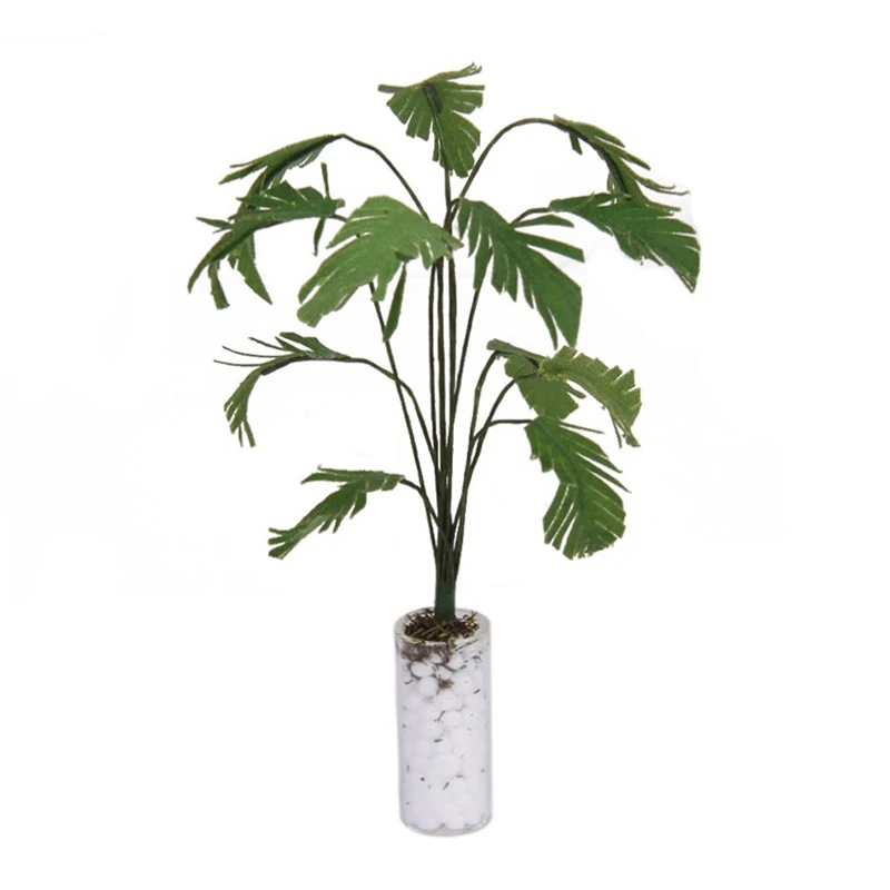 1/12 зеленый банан белая бутылка кукольный домик миниатюрные садовые