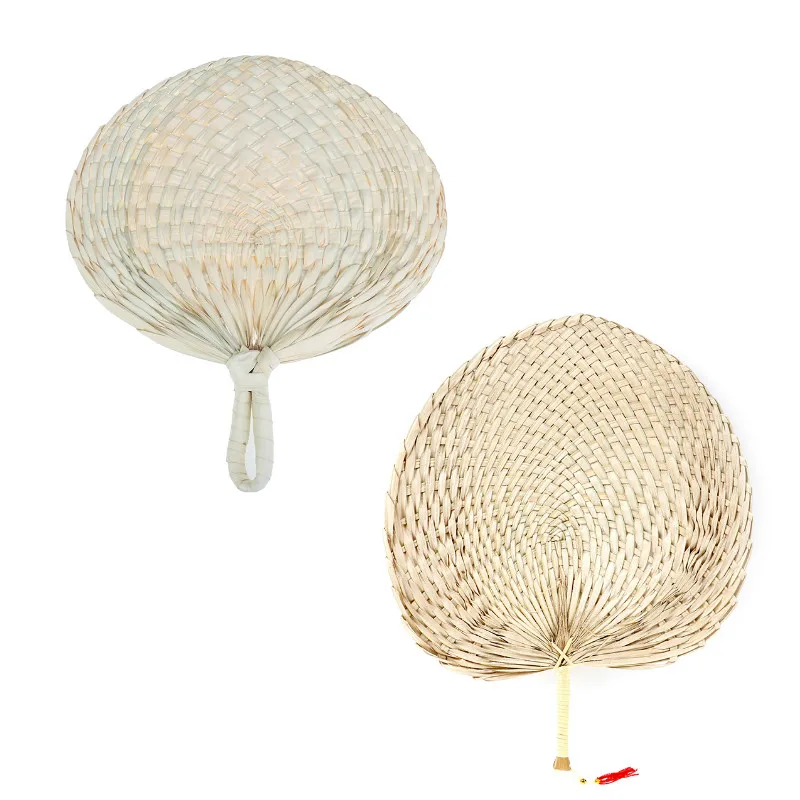 Ручная работа веер в форме персика бамбуковый летний Воздухопроницаемый ручной