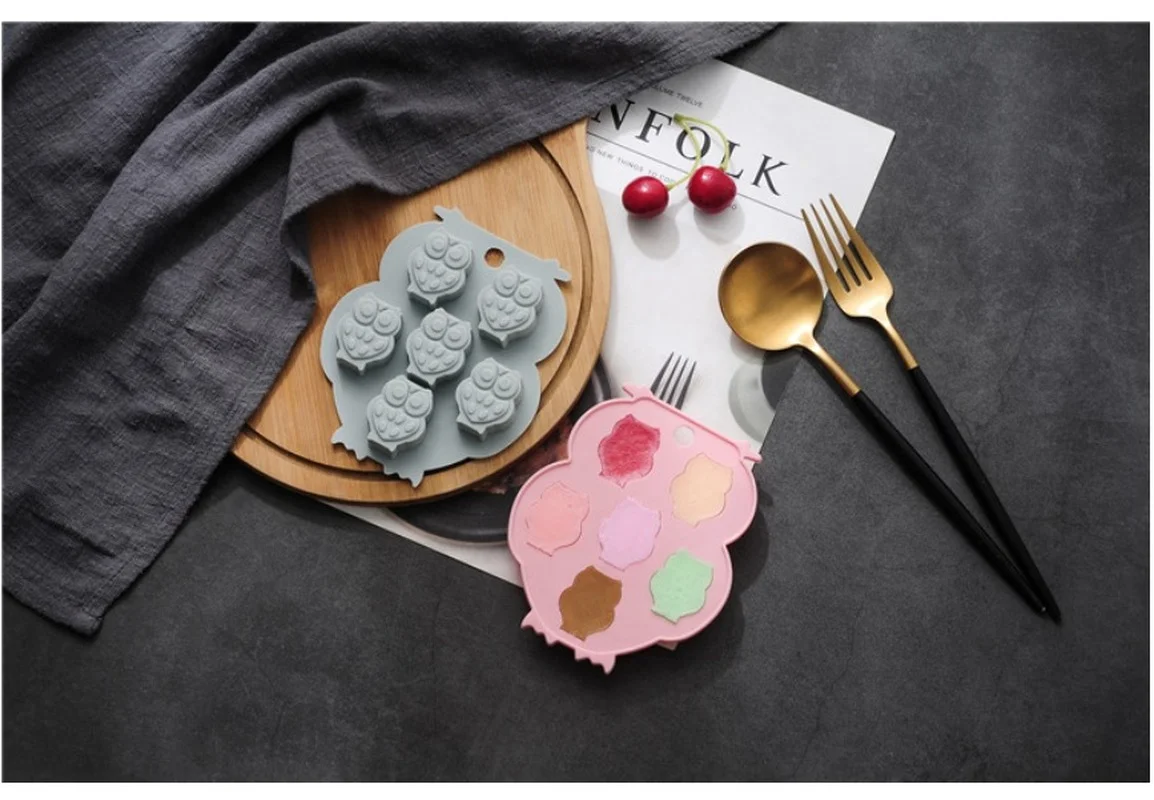 

Coffee Chocolate mould Cavity Silicone Flower Rose Cake Soap Mold Ice Trays Baking Mould Decorating Wholesale