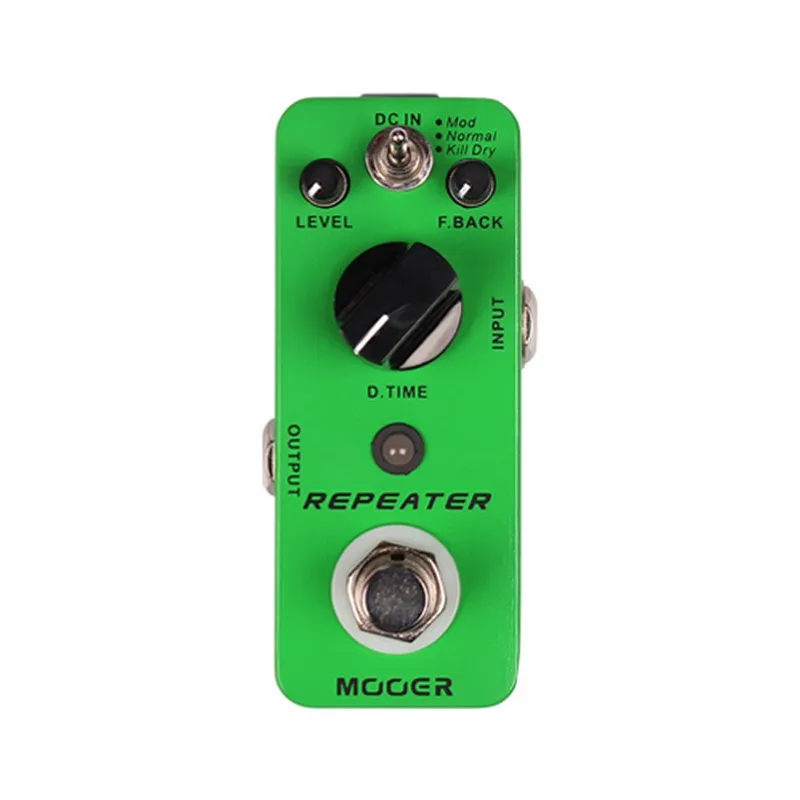 Enlarge MOOER Repeater Digital Delay Pedal Guitar Effect 3 Modes True Bypass Full Metal Shell for Guitar Effects Pedal Accessories