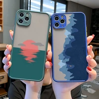 sea wave sunrise surfing phone case for iphone 11 12 13 pro max x xs max xr 6s 7 8 plus se2020 sunset hard back shockproof cover