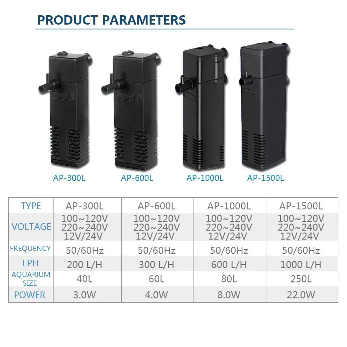 Аквариумный насос погружной для аквариума внутренний фильтр вакуумный погреб