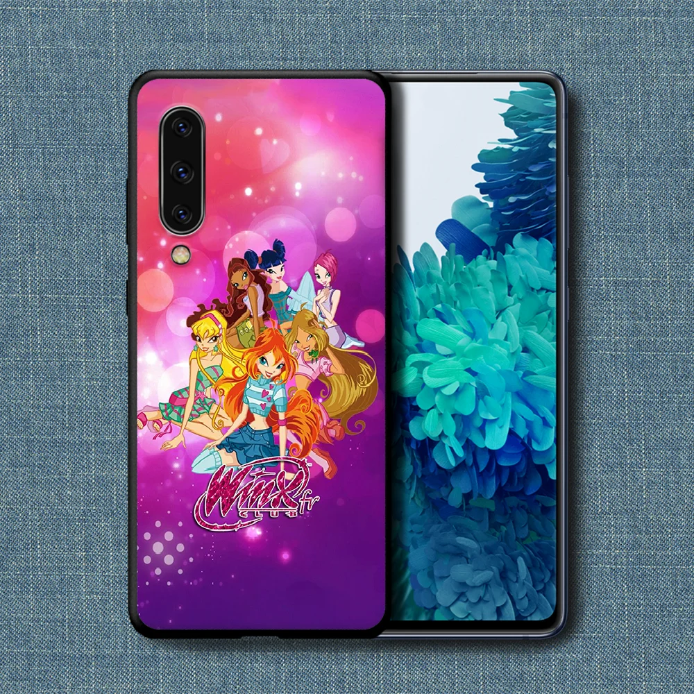 

Winx Clubs Phone Case For Samsung Galaxy A 3 5 7 8 10 20 20E 21S 30 30S 40 50 51 70 71 black Shell Luxury Etui Soft Funda Pretty