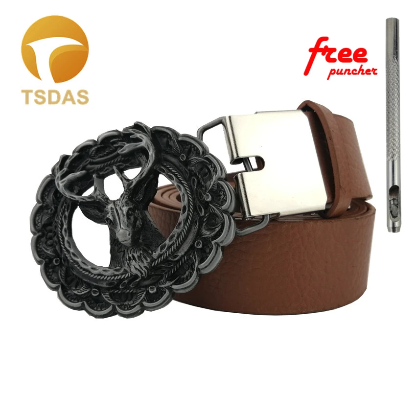 Cowboys ретро пряжки ремня металлические Sika олень стиль сделай сам бренд элитный