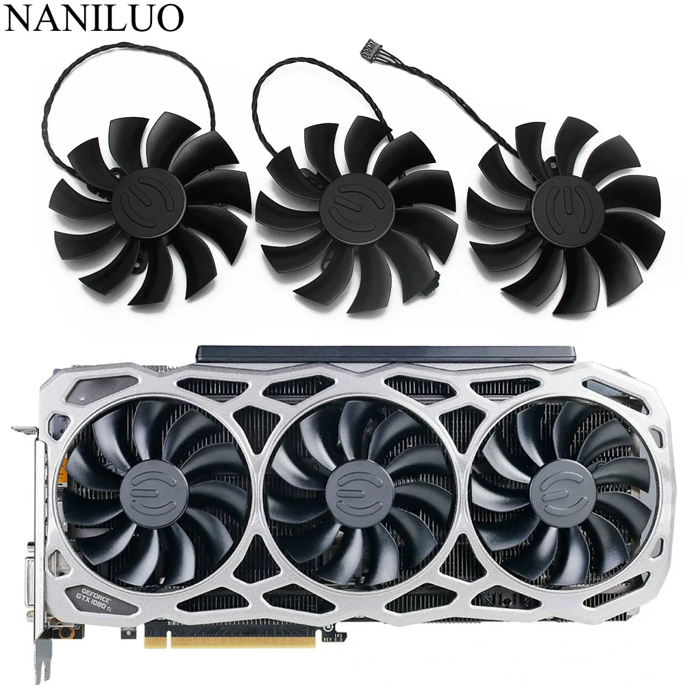 PLA09215B12H 12V 0.55A 4Pin для EVGA GTX1080TI FTW3 GTX 1080 Ti черный элитный Вентилятор Видеокарта Вентилятор охлаждения