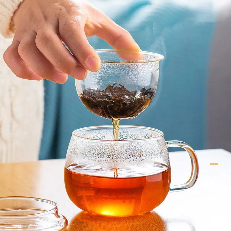 Термостойкая двухслойная чайная чашка TIANXI чайные чашки с цветами здоровая