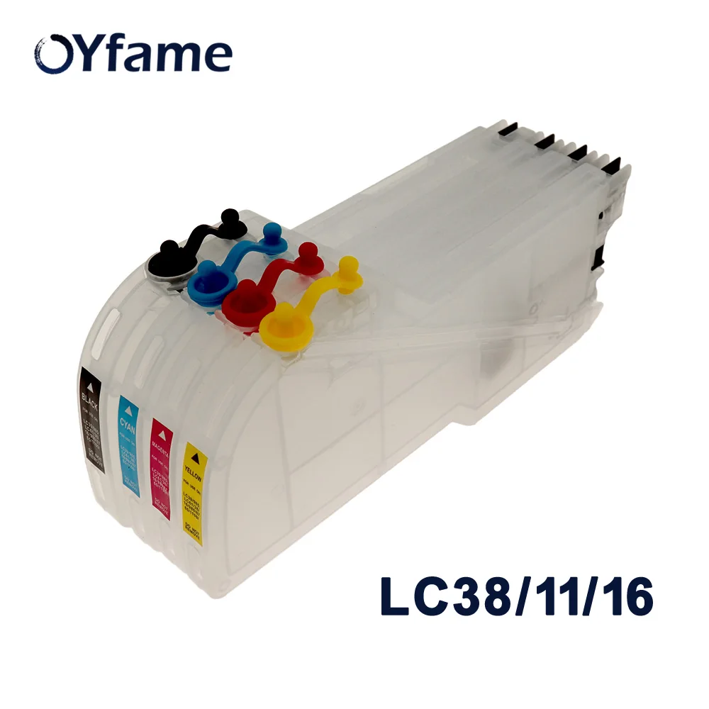 

OYfame LC38 LC11 LC61 LC65 LC67 LC980 Refillable Ink Cartridge For Brother DCP-J140W DCP-145C DCP-165C DCP-185C DCP-195 Printer