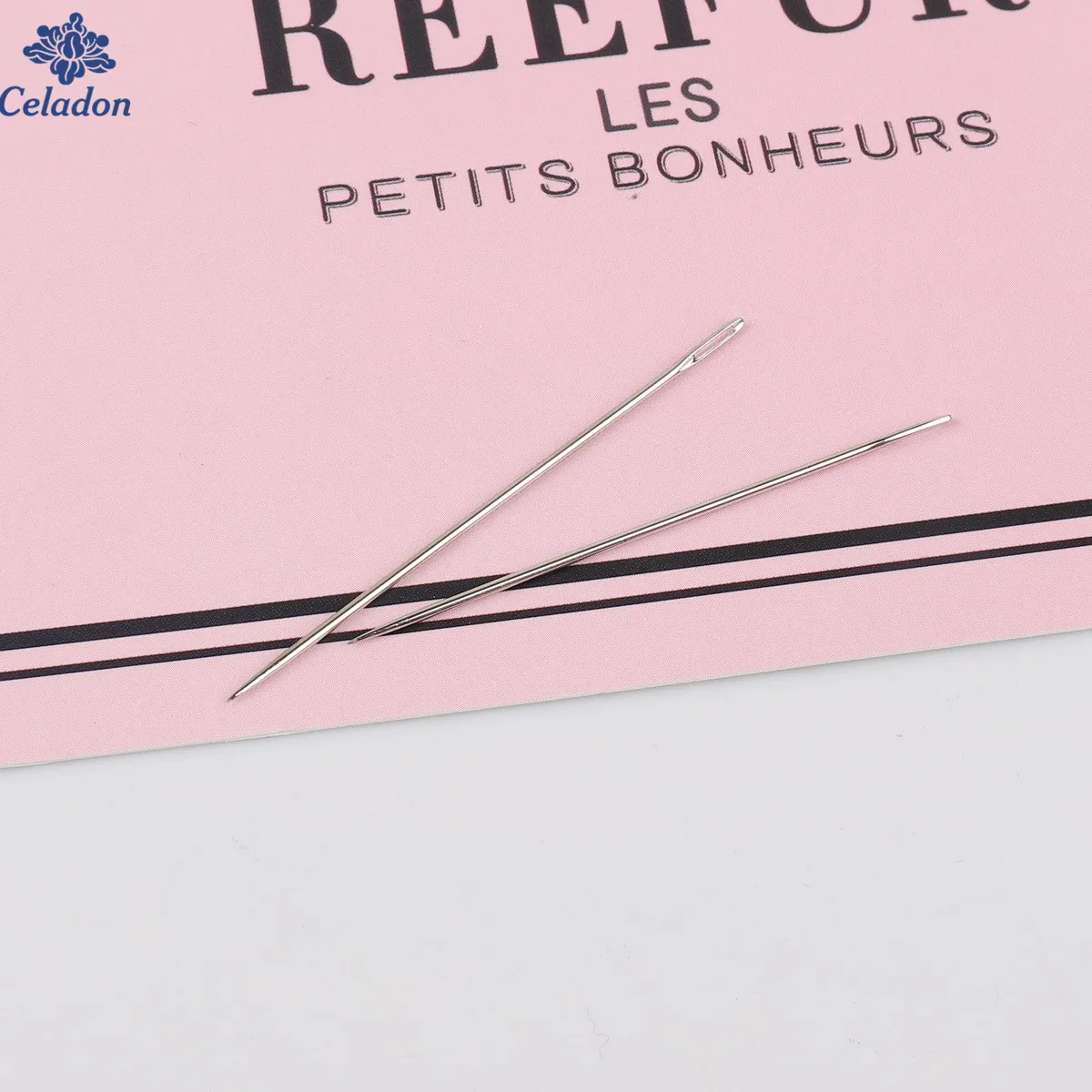 Оптовая продажа 25 шт./лот швейные иглы из нержавеющей стали с большими ушками