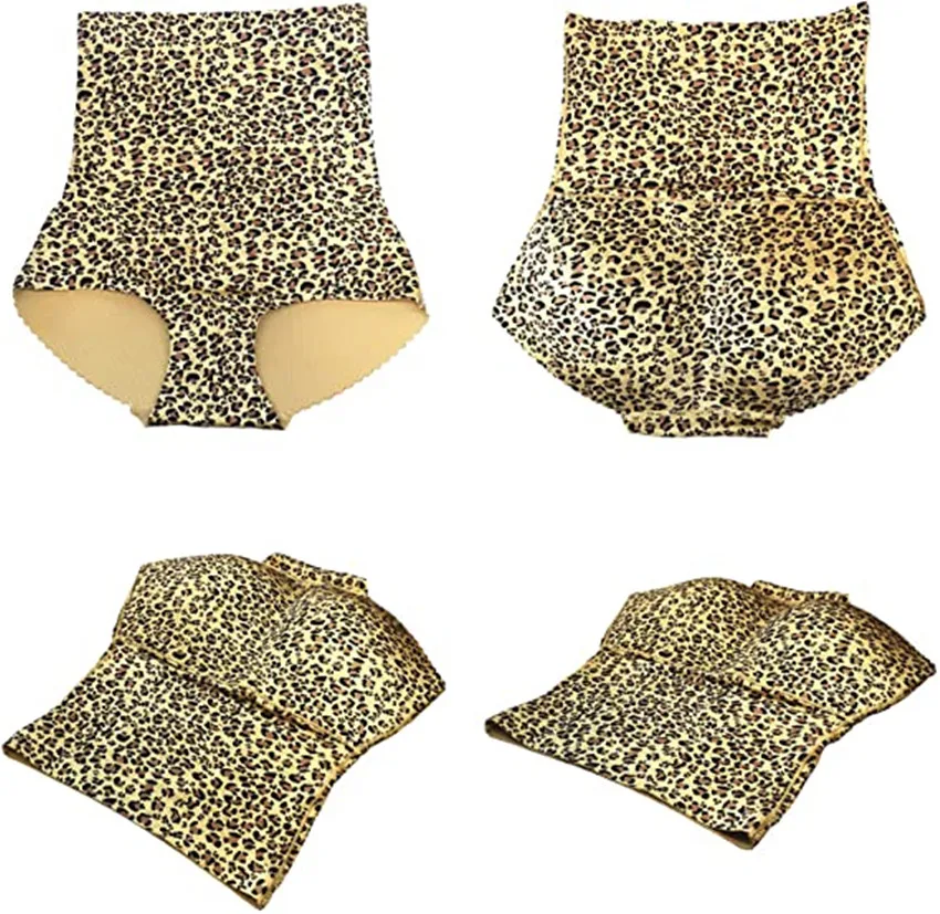 

Body shapewear Women Underwear Sexy Leopard Fake Butt High Waist Tummy Control Body Shaper Panties Seamless Firm Butt Panties