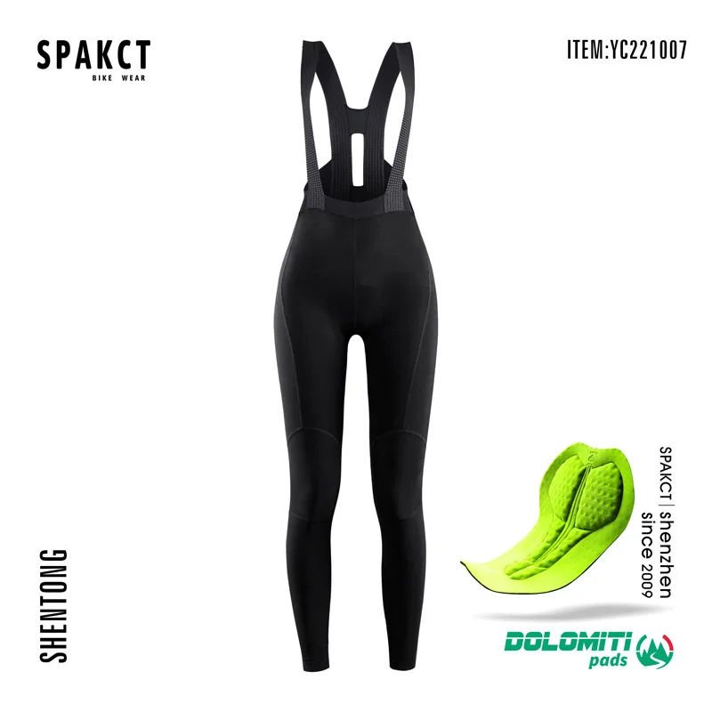 

SPAKCT Bib Male Spring / Summer Mountain Road Bike Early Autumn Trousers Italian Pants Pad Female Non-slip Silk Strap Breathable