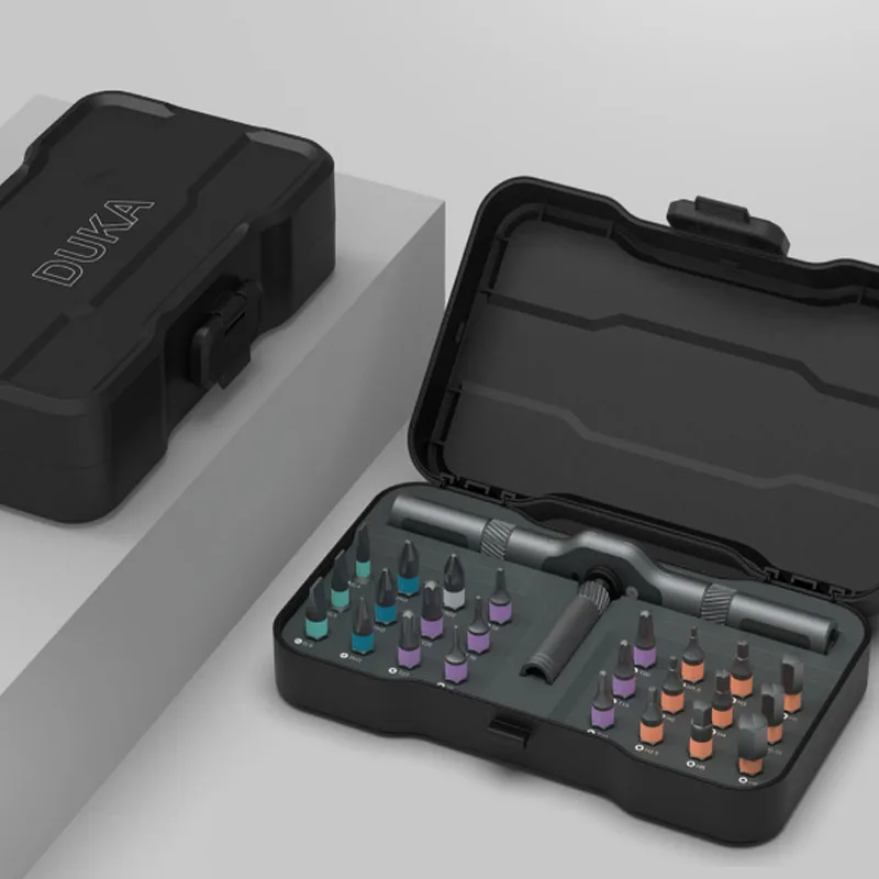 Youpin ATuMan DUKA RS1 24 В 1 многоцелевой Трещоточный ключ Отвертка S2 магнитные Биты Набор