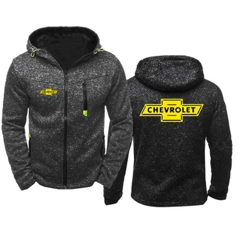 

Hoodies Men Chevrolet Car Logo Print Casual Hip Hop Harajuku Long Sleeve Hooded Sweatshirts Mens zipper Jacket Hoody Clothing