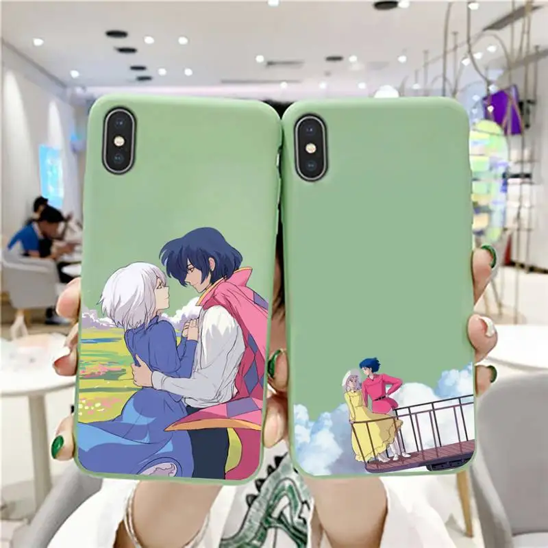 Мобильный чехол Howl's с замком Миядзаки Хаяо для телефона iphone 13 12 11 Pro Max X XS XR