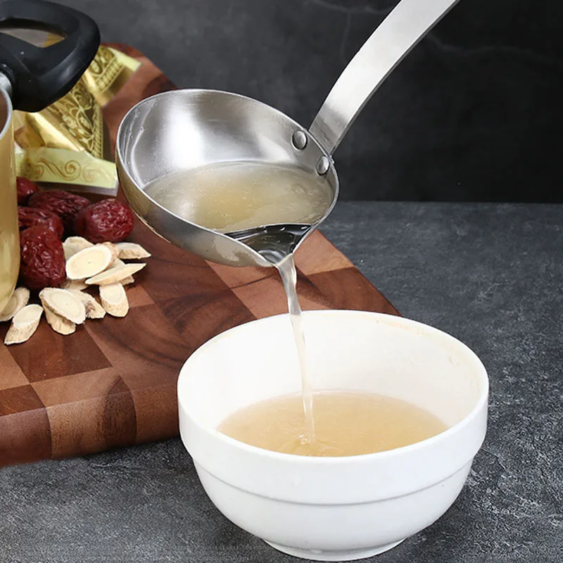 

Stainless Steel Filter Grease Spoon Creative Soup Oil Separator Cooking Colander Tools Insulation Spoon Kitchen Accessories