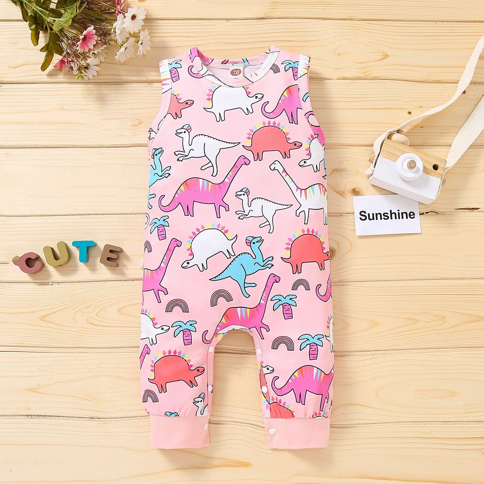 

В виде комбинезона для детей; Боди для новорожденных; Для маленьких девочек; Детская верхняя одежда; Комбинезон без рукавов Летний хлопковы...