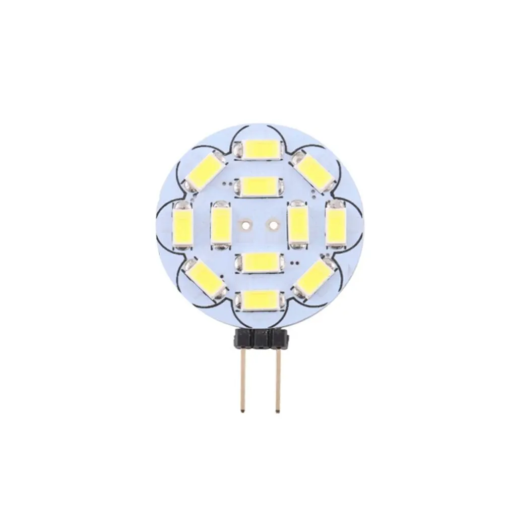 

Светодиодная мини-лампа G4, 12 Светодиодный ных лампочек, 5730 SMD, 12 В постоянного тока, Белая светодиодная лампочка для украшения дома