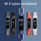 Ремешок нейлоновый для mi band 4, спортивный браслет для наручных часов, браслет для xiaomi Mi band 6 5 3