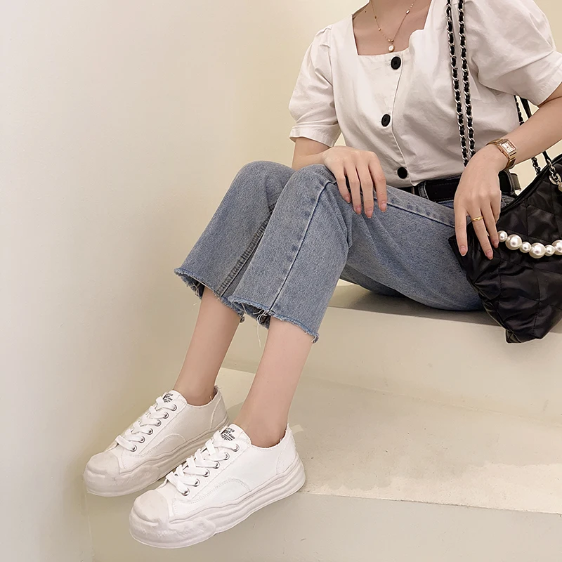 

Summer Shoes Ladies Round Toe All-Match Female Footwear Espadrilles For Women Casual Sneaker Modis 2021 New Dress Small Cute