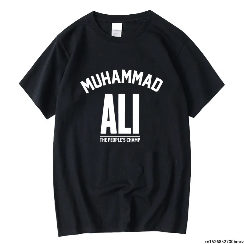 

Funny Men's T-shirt High Quality MUHAMMAD ALI Printed Tshirt Casual Clothing Men Short Sleeve Fashion Tee T Shirts