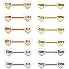 Штанга для пирсинга сосков в форме сердца, 14 г, пикантное кольцо для соска, пирсинг груди, ювелирные изделия, инструмент для флирта, 1 пара