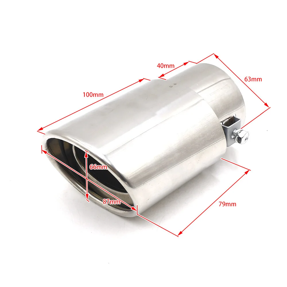 

The stainless steel muffler of automobile general tail pipe directly supplied by manufacturer is refitted into