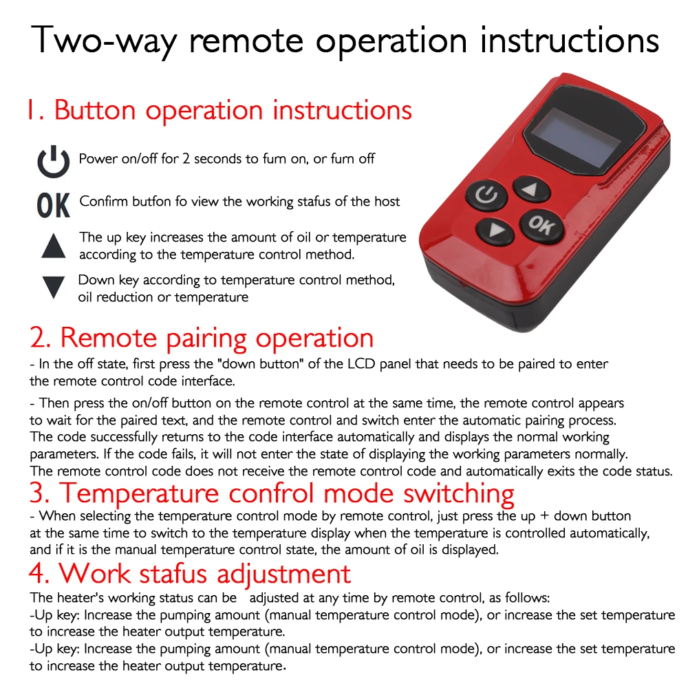 Все в одном 5000 Вт Дизельный подогреватель воздуха автомобиль для грузовиков