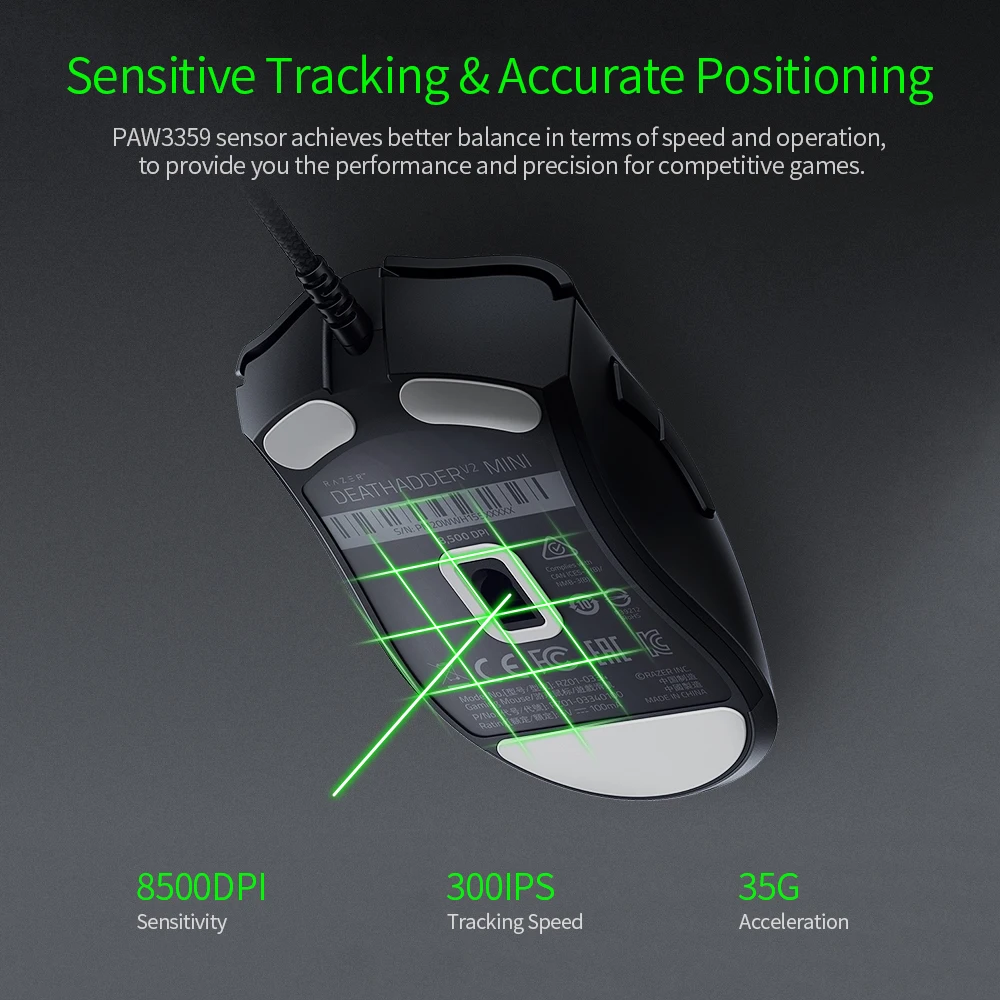 Мышь игровая Проводная Razer DeathAdder V2 8500DPI 6 программируемых кнопок|Мыши| |
