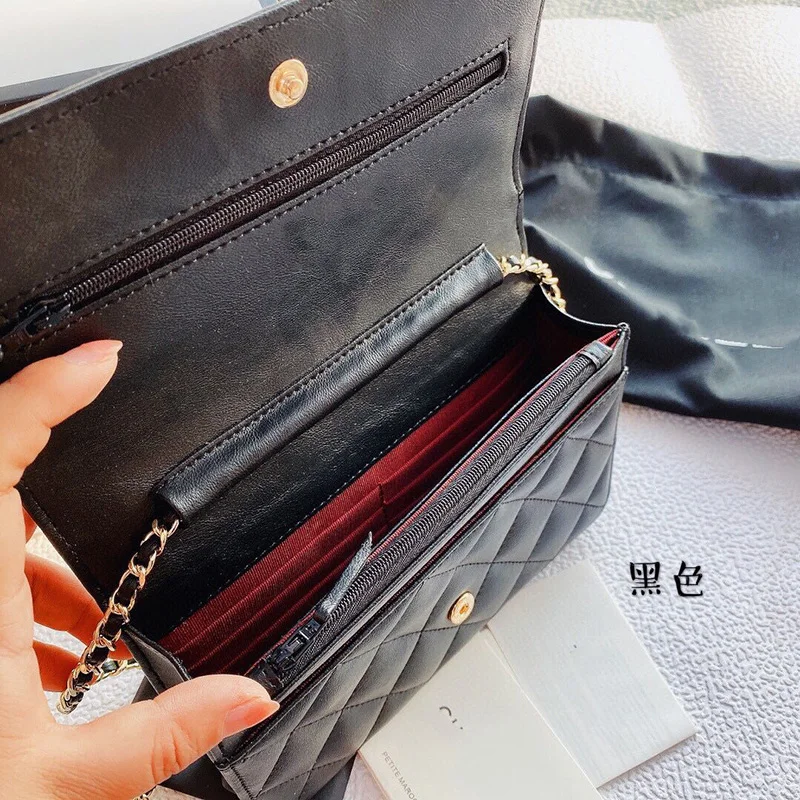 

2021Luxury handbags wallet on chain women top quality designer purse mini square crossbody bag brand flap shoulder bags