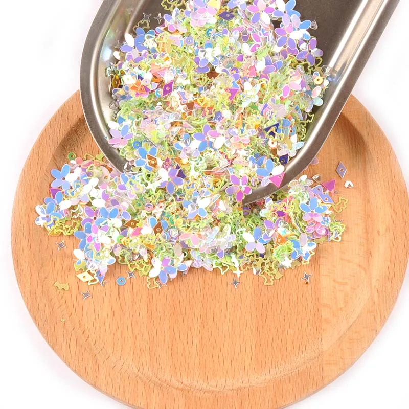 10 г(около 1000 шт) Смешанные Блестки для рукоделий блестки DIY Face Nail Art Decor Shell Spangle швейные принадлежности блестки наклейки C2677
